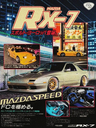 JDM Racing Magazine Cover Poster