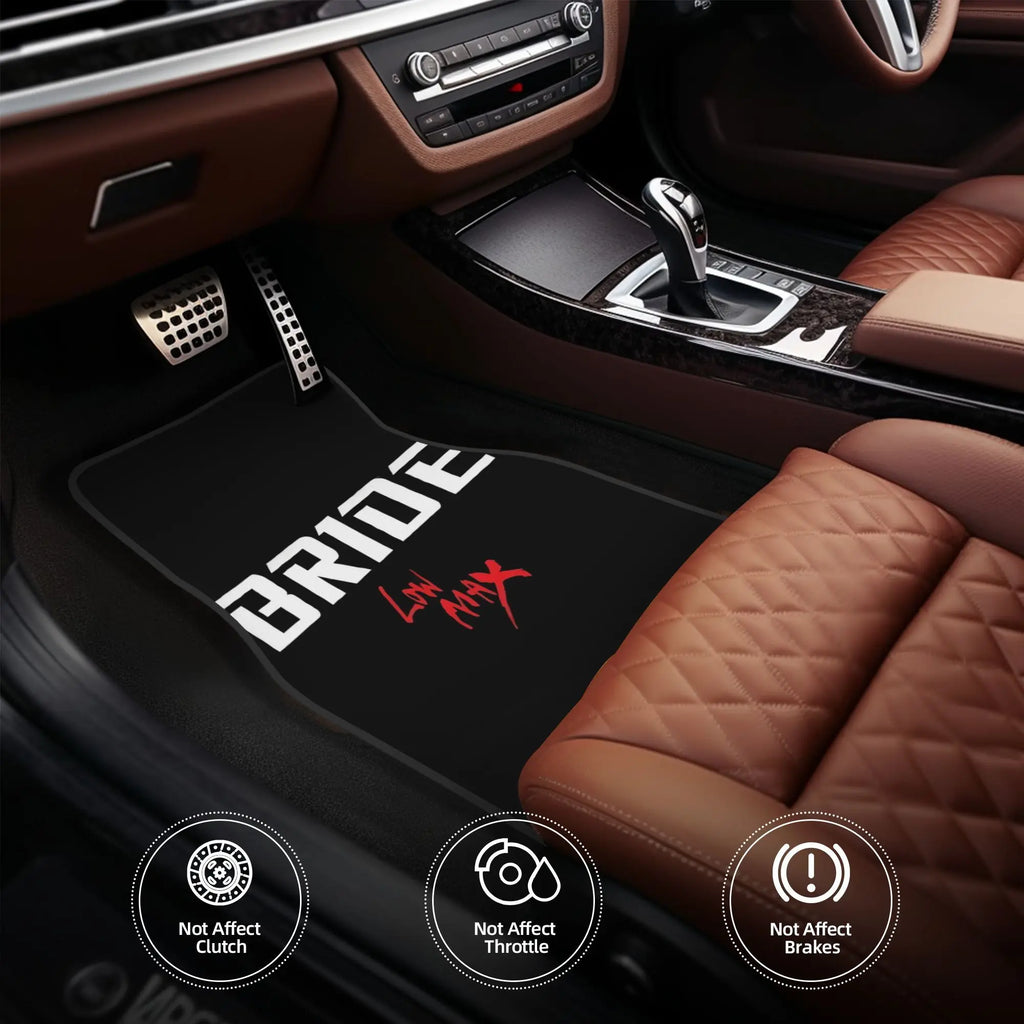 Bride Low Max II Floor Mats – Full Coverage Car Mats (Set of 4)