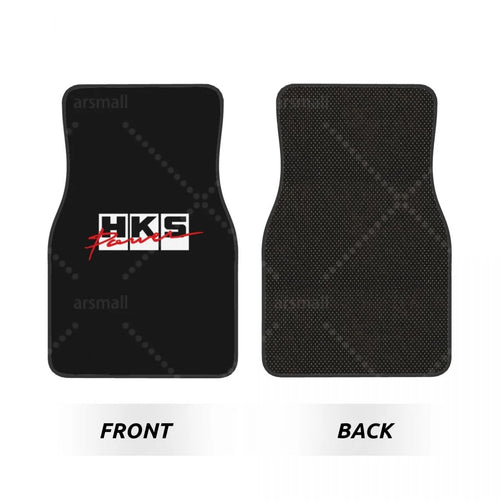 4-Piece Car Floor Mats with Rubber Backing – Front & Rear Full Coverage