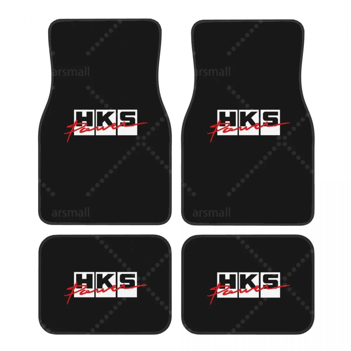 4-Piece Car Floor Mats with Rubber Backing – Front & Rear Full Coverage