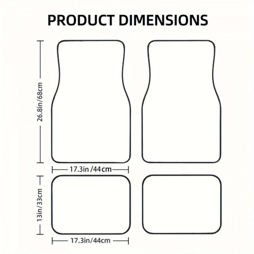 Bride Low Max II Floor Mats – Full Coverage Car Mats (Set of 4)