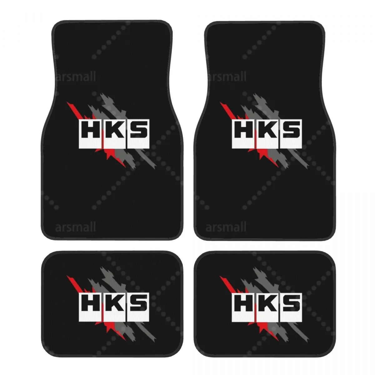 4-Piece Car Floor Mats with Rubber Backing – Front & Rear Full Coverage